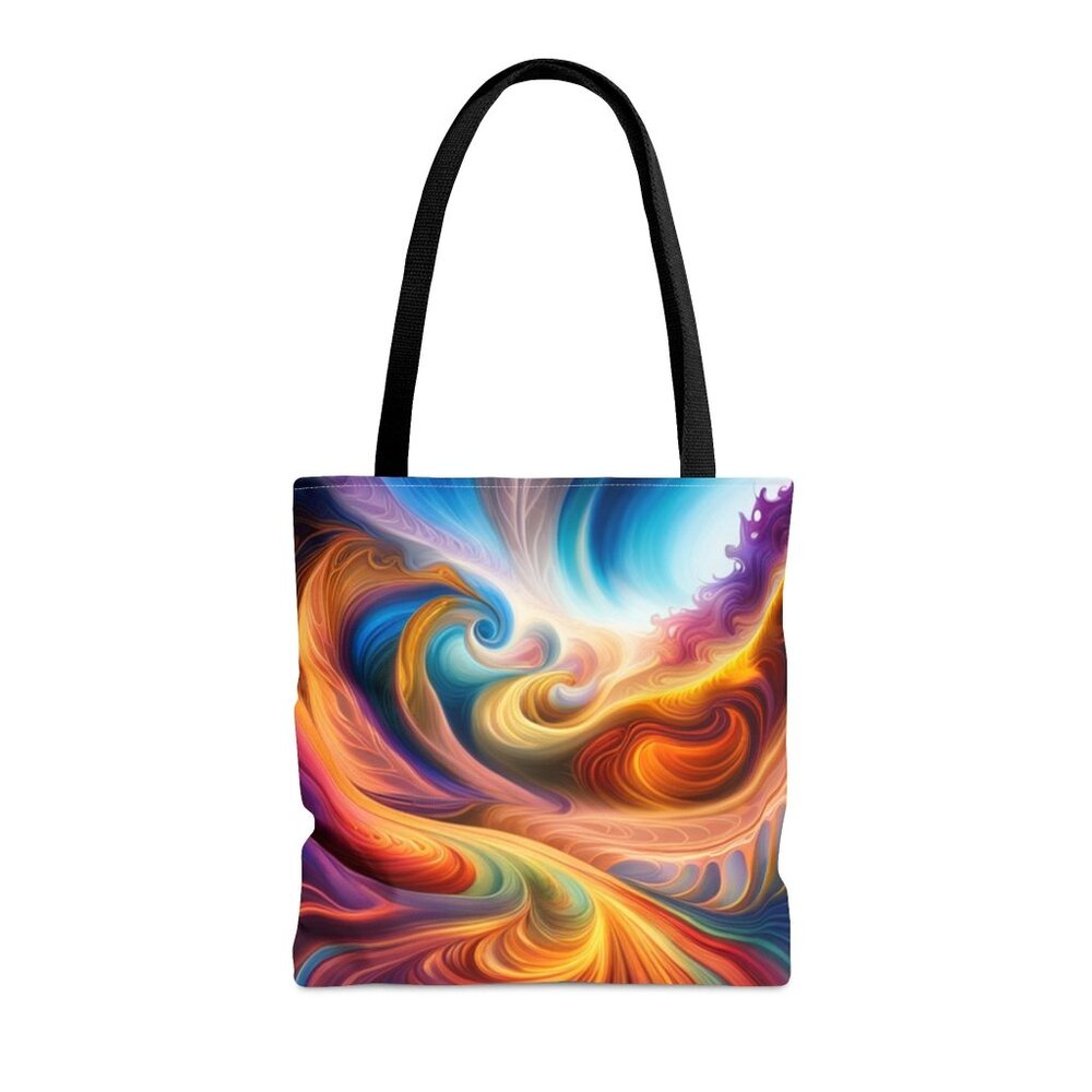 Glory Tye Dye Swirls and Ripples Tote Bag AI Medium 100% Polyester #2
